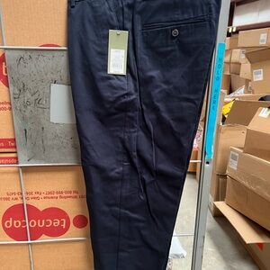 34x30 Men's Navy Dress Pants - Classic Tailored Fit